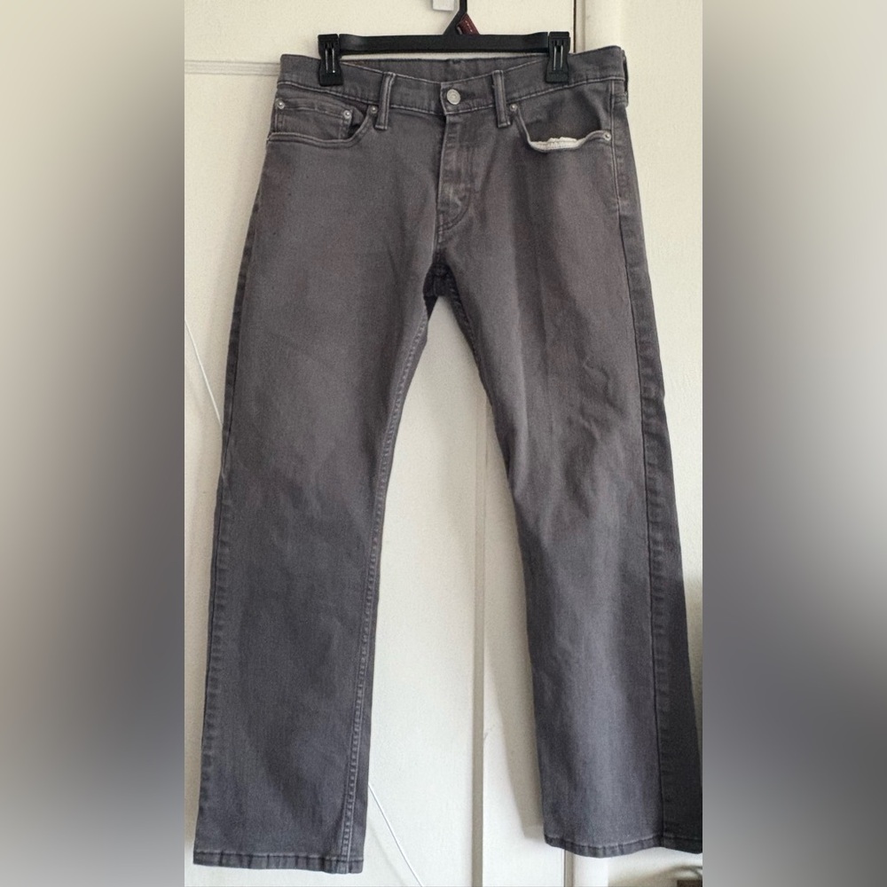 Levi's Men's Dark Gray Straight Jeans